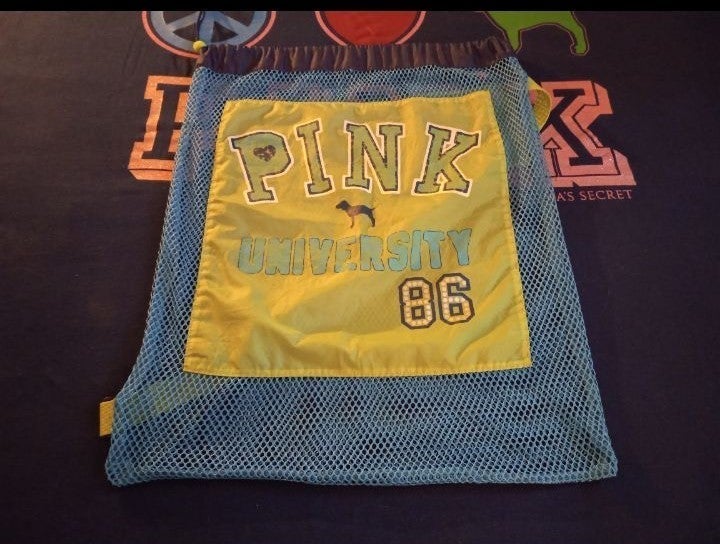 Rare & vhtf Vtg PINK Laundry Bag