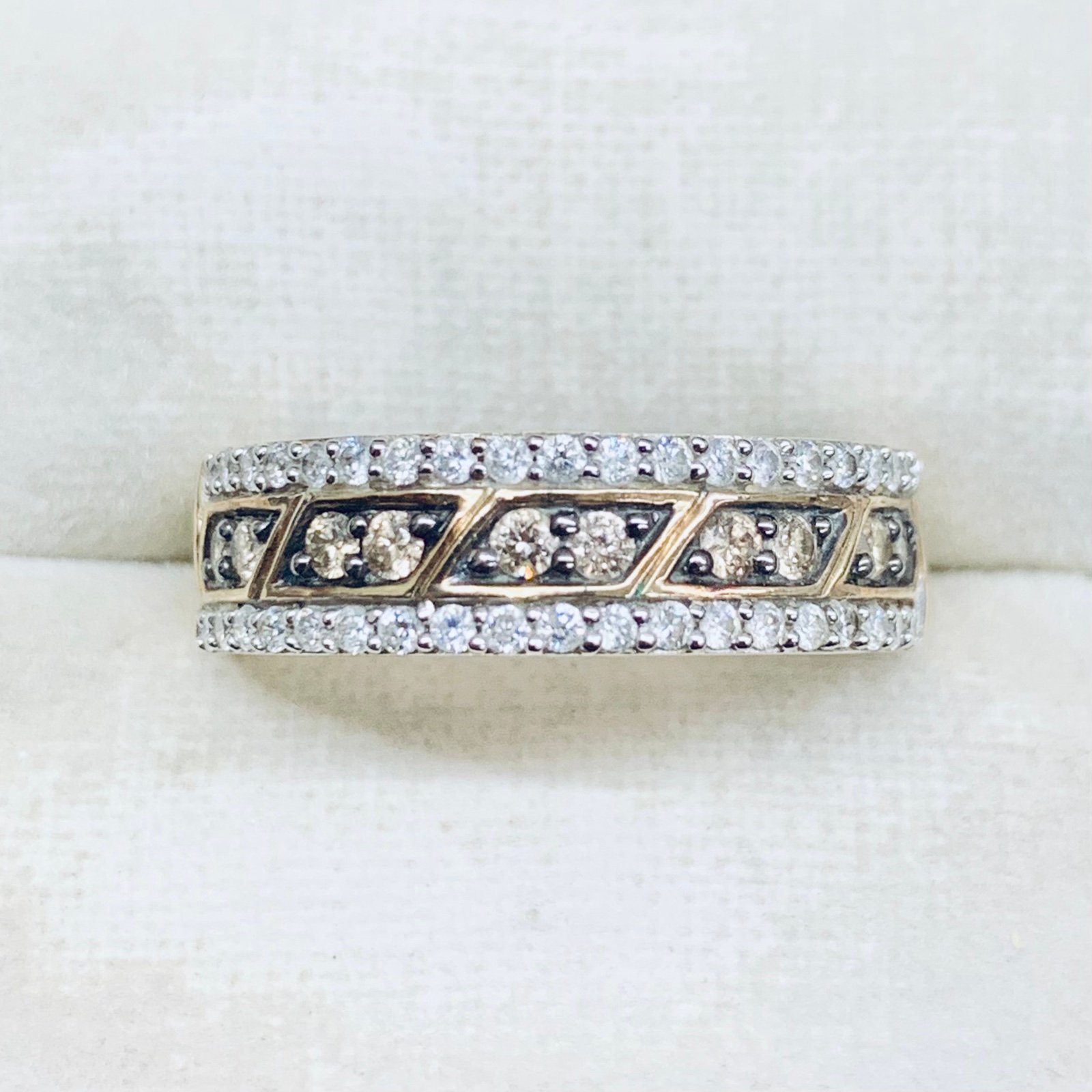 1/5 Ct 10k Yellow Gold Chocolate Diamond Engagement Wedding Ring Band Size 7.5