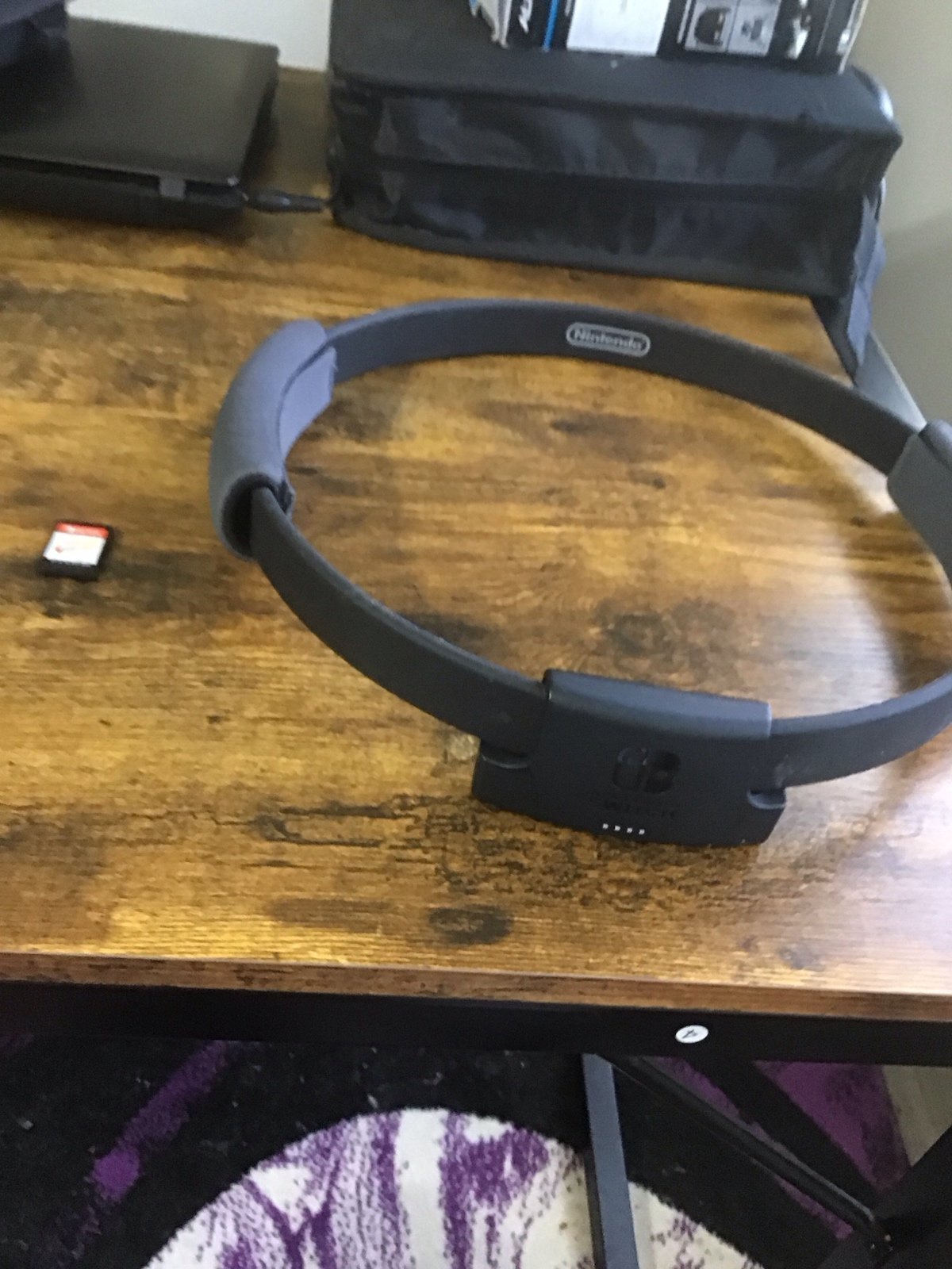 Nintendo switch ring fit controller. And game