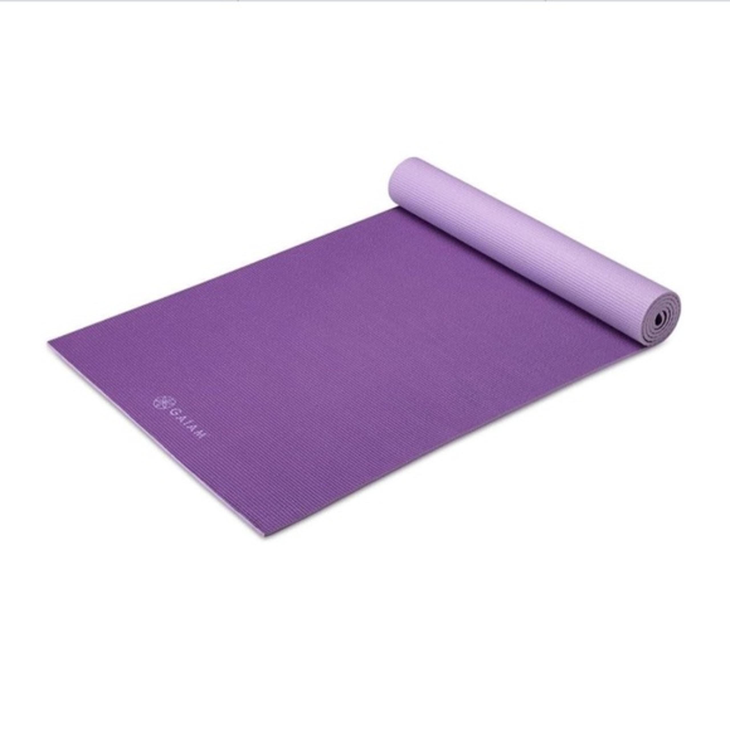 Gaiam Solid Color Yoga Mat, Non Slip Exercise & Fitness Mat