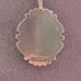 Vintage Sterling Green Blue Chalcedony Art Deco Bezel Pendant