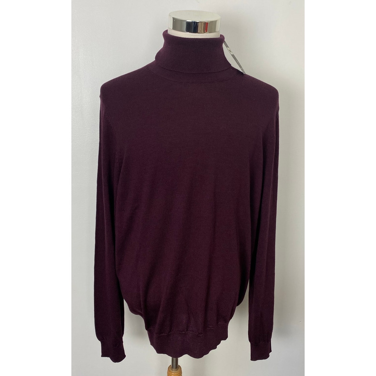 NEW Joseph Abboud Performance turtleneck extra-fine merino wool pullover sweater