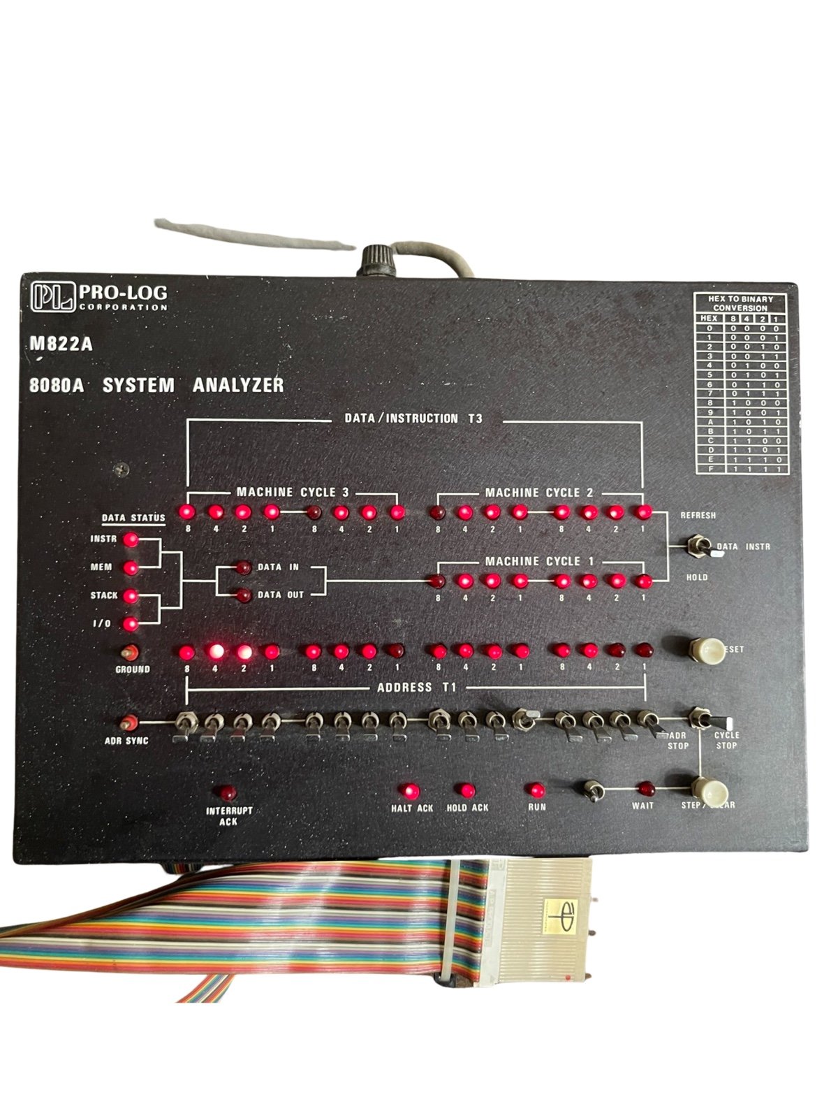 Pro-Log M822A 8080A system analyzer. microprocessor system analyzer tool Tested