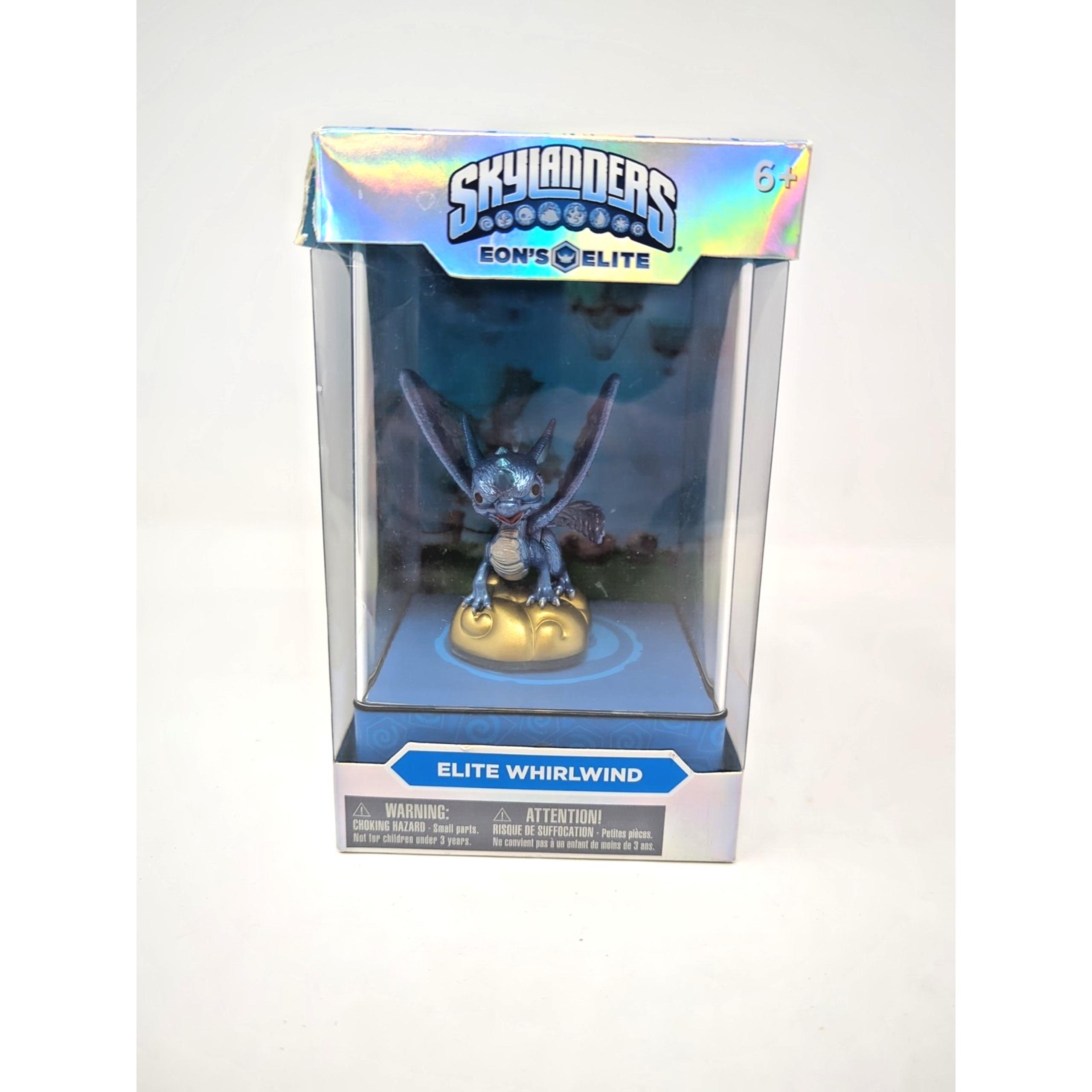 Skylanders Trap Team Eon's Elite Whirlwind Figure Card Stickers open box