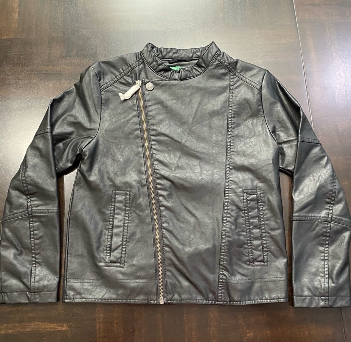 Size L (8-9) United Colors of Benetton Kids Boys Biker Jacket Size L(8-9Y)/140CM