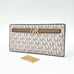 NEW MICHAEL KORS Reed Large Snap Signature Wallet in Camel Multi Vanilla