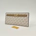 NEW MICHAEL KORS Reed Large Snap Signature Wallet in Camel Multi Vanilla