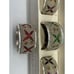 Piet A1 Exclusive Vintage Jeweled Napkin Plated Napkin Rings NEW