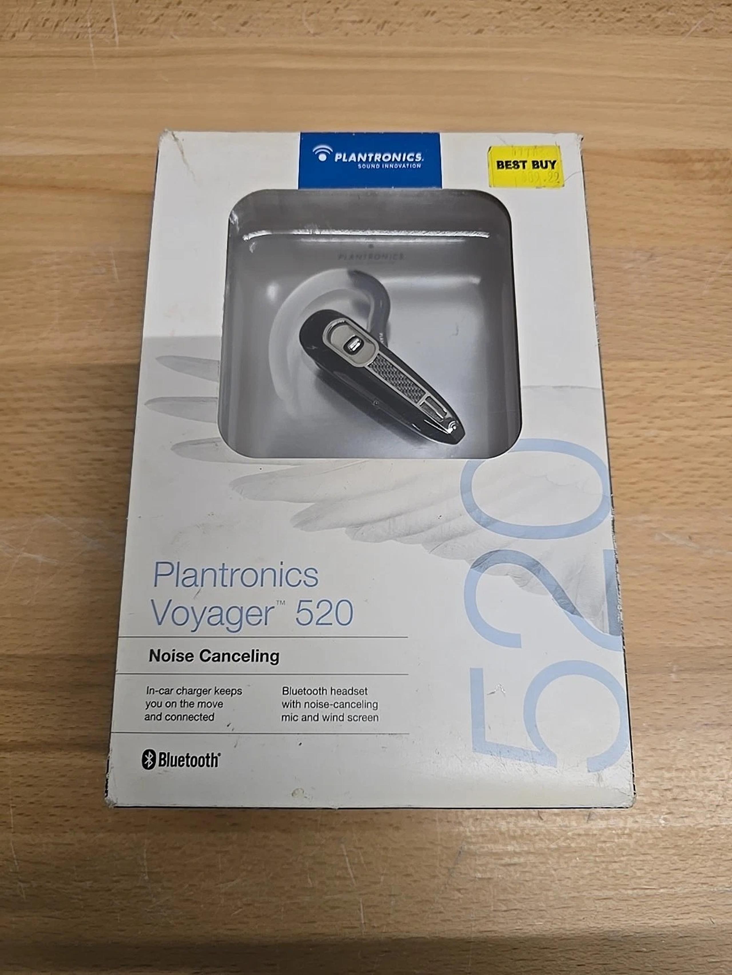 Plantronics Voyager 520 Black Wireless Noise Cancelling Bluetooth In-Ear Headset