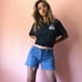 Vintage Double Cutoff Denim Shorts