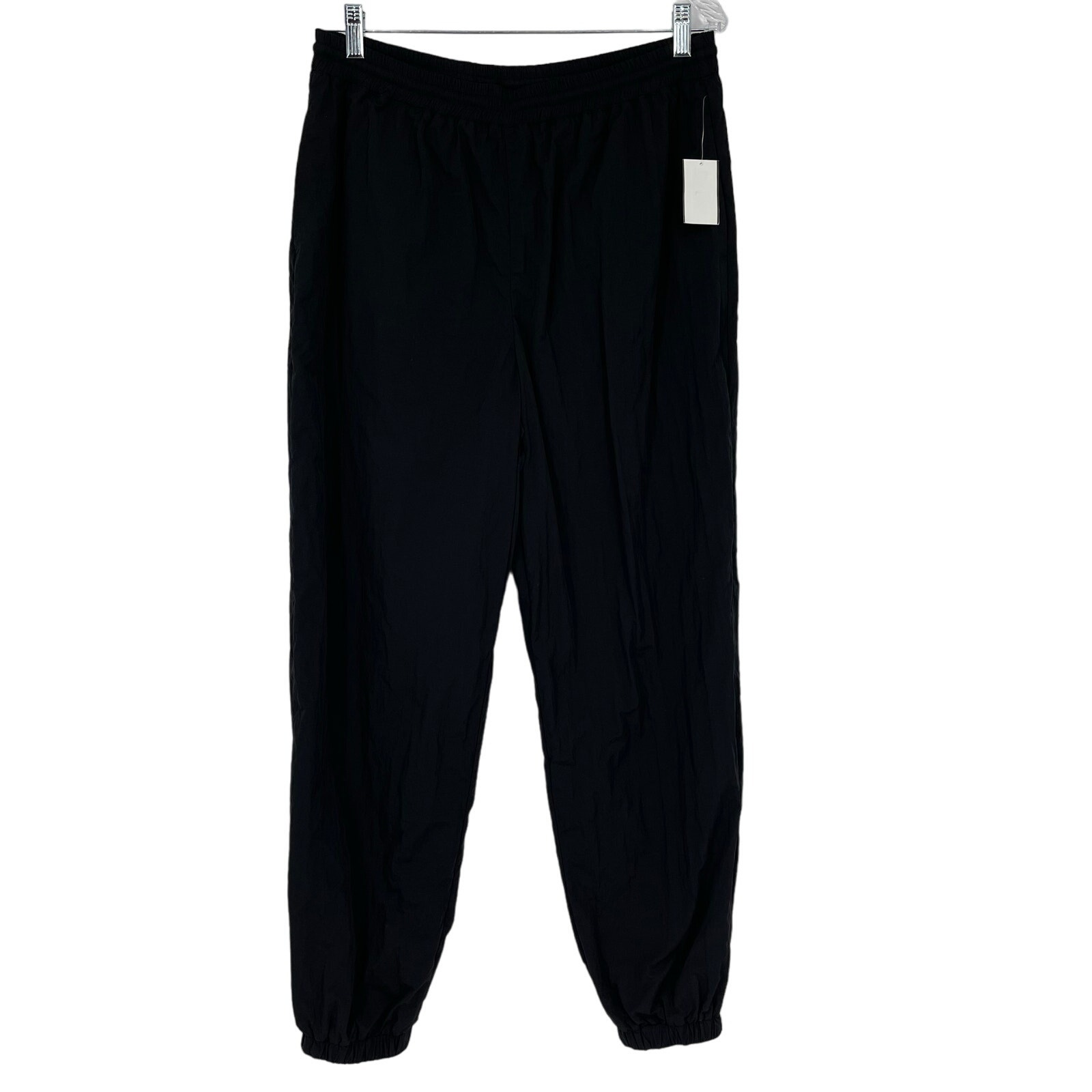 Good American Essential Nylon Track Pants Black Size 3