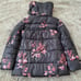 Karl Lagerfeld Paris Floral Print Puffer Jacket Size Small