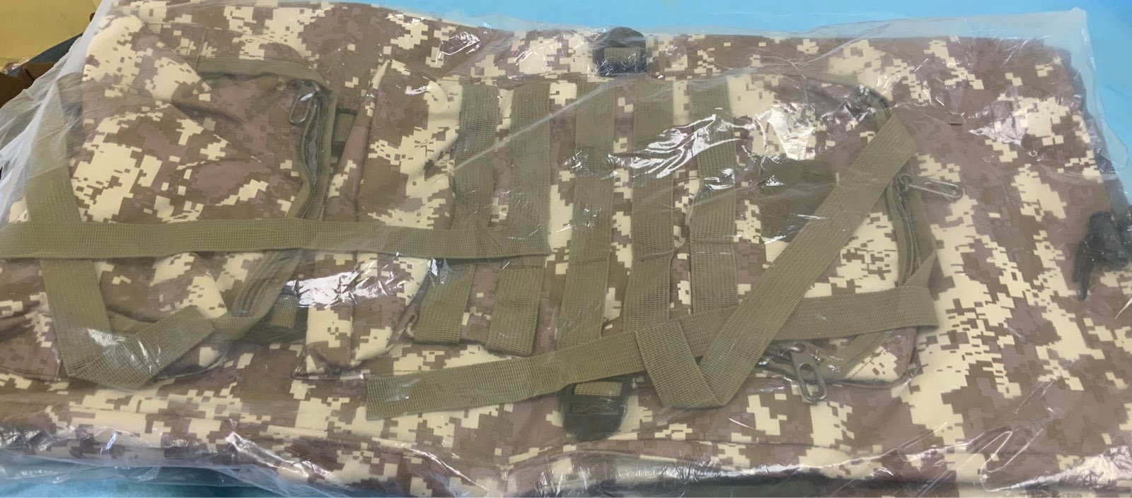 Military digital camo bag pack