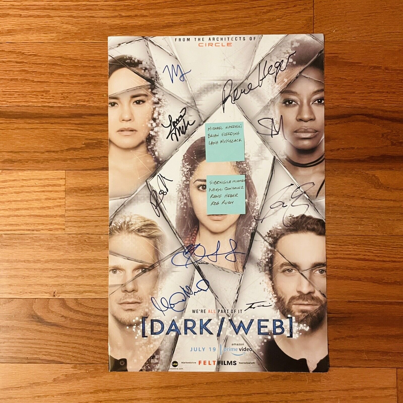 Dark Web X9 Signatures Signed Poster Photo 11x17 Autographed