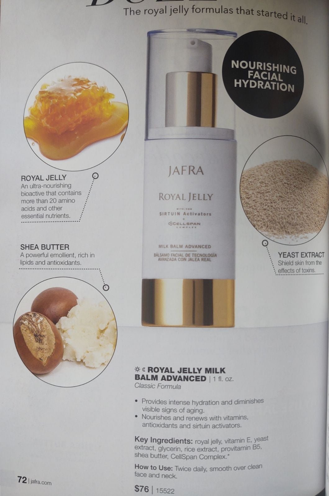 Jafra Royal shops Jelly Set