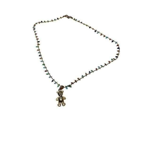 Multi Color Bear Boho Necklace