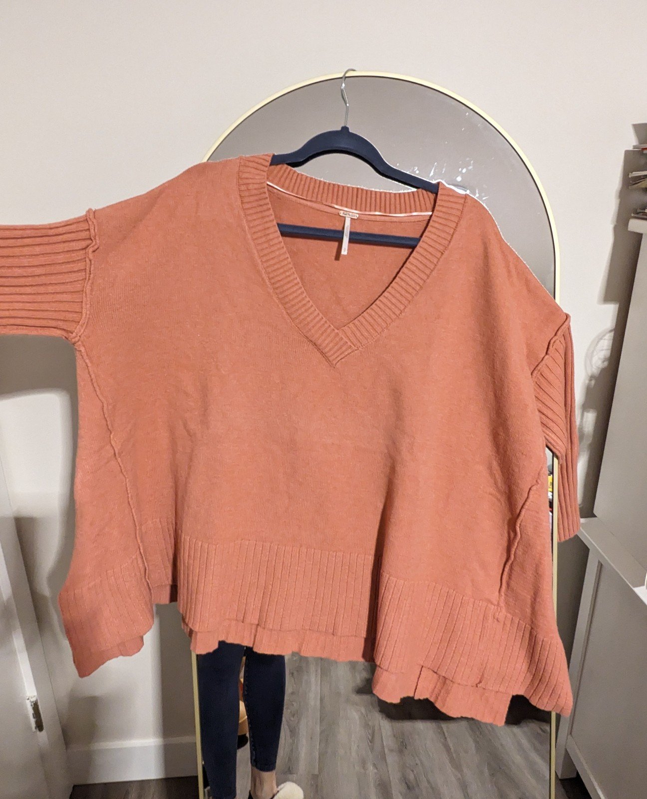 NWOT Free People Oversized Sweater Melon Size Small