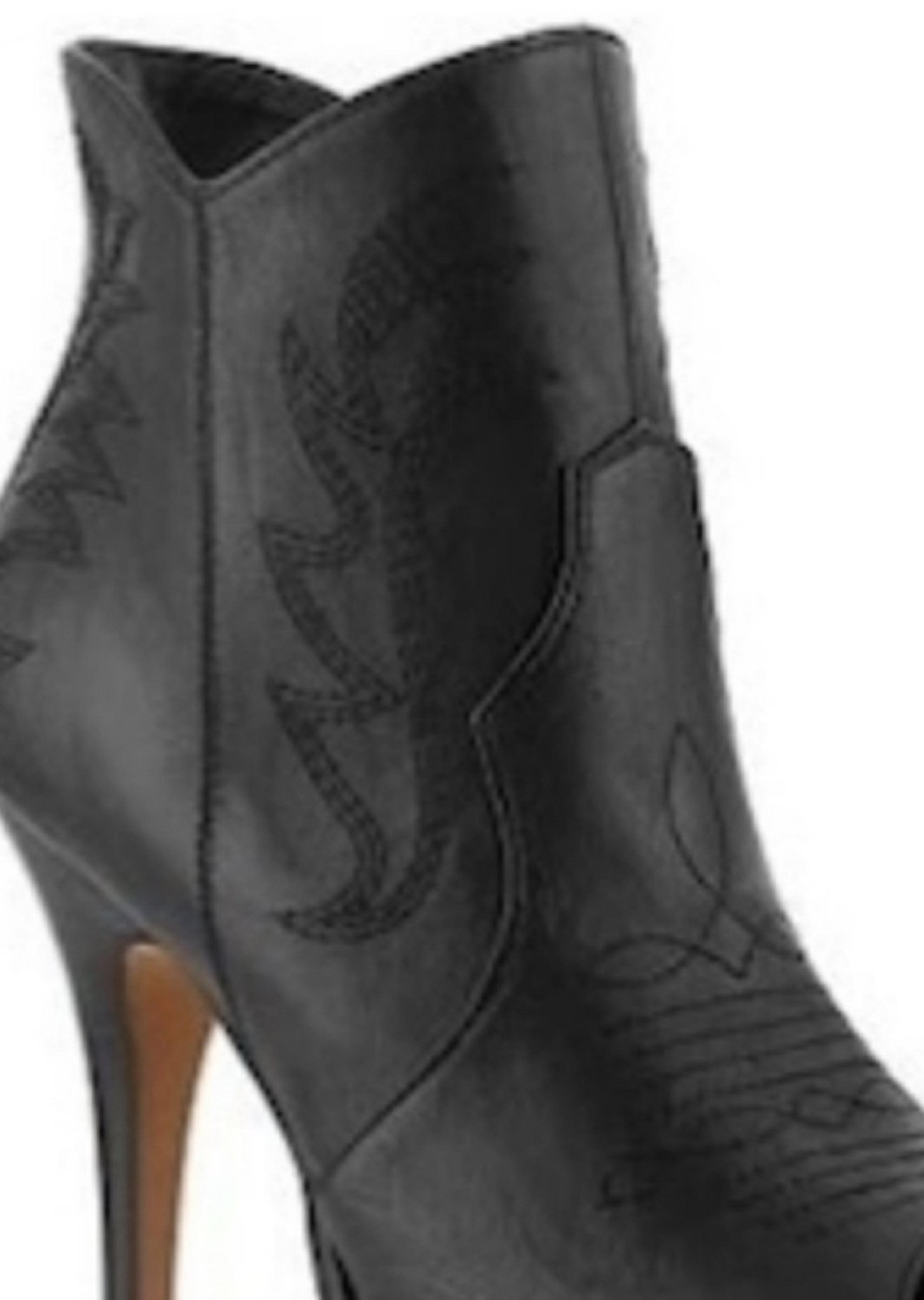 Miranda Lambert Escapade Black Open Toe Boot Stiletto Women’s 8