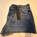 ED HARDY FLAME SKULL DENIM SHORTS