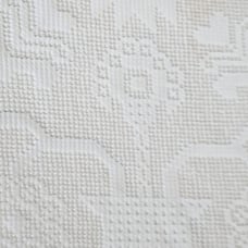 Full Size Light Yellow Floral Chenille Bed Spread ~ A+