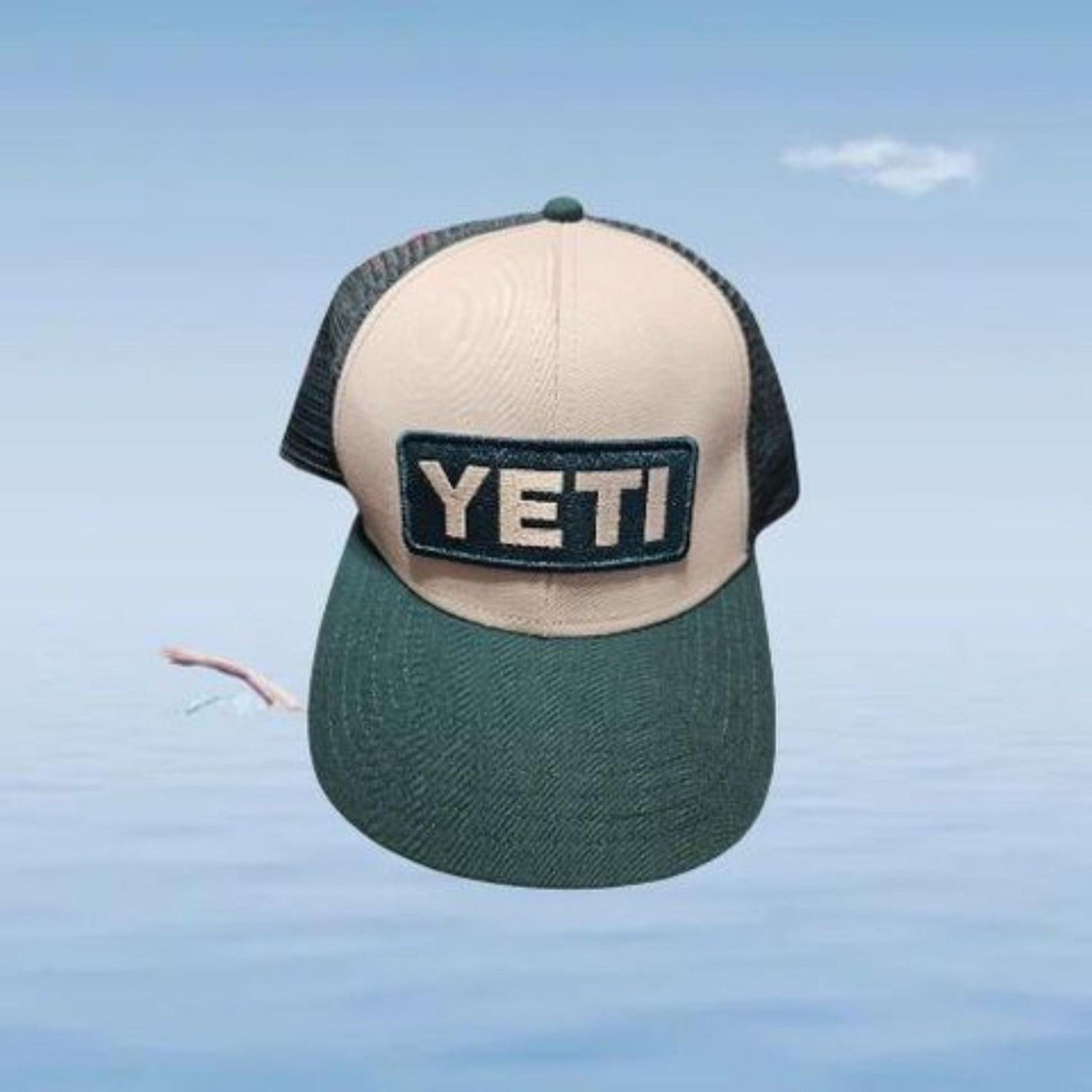 Men's Yeti Trucker Hat  Green/White
