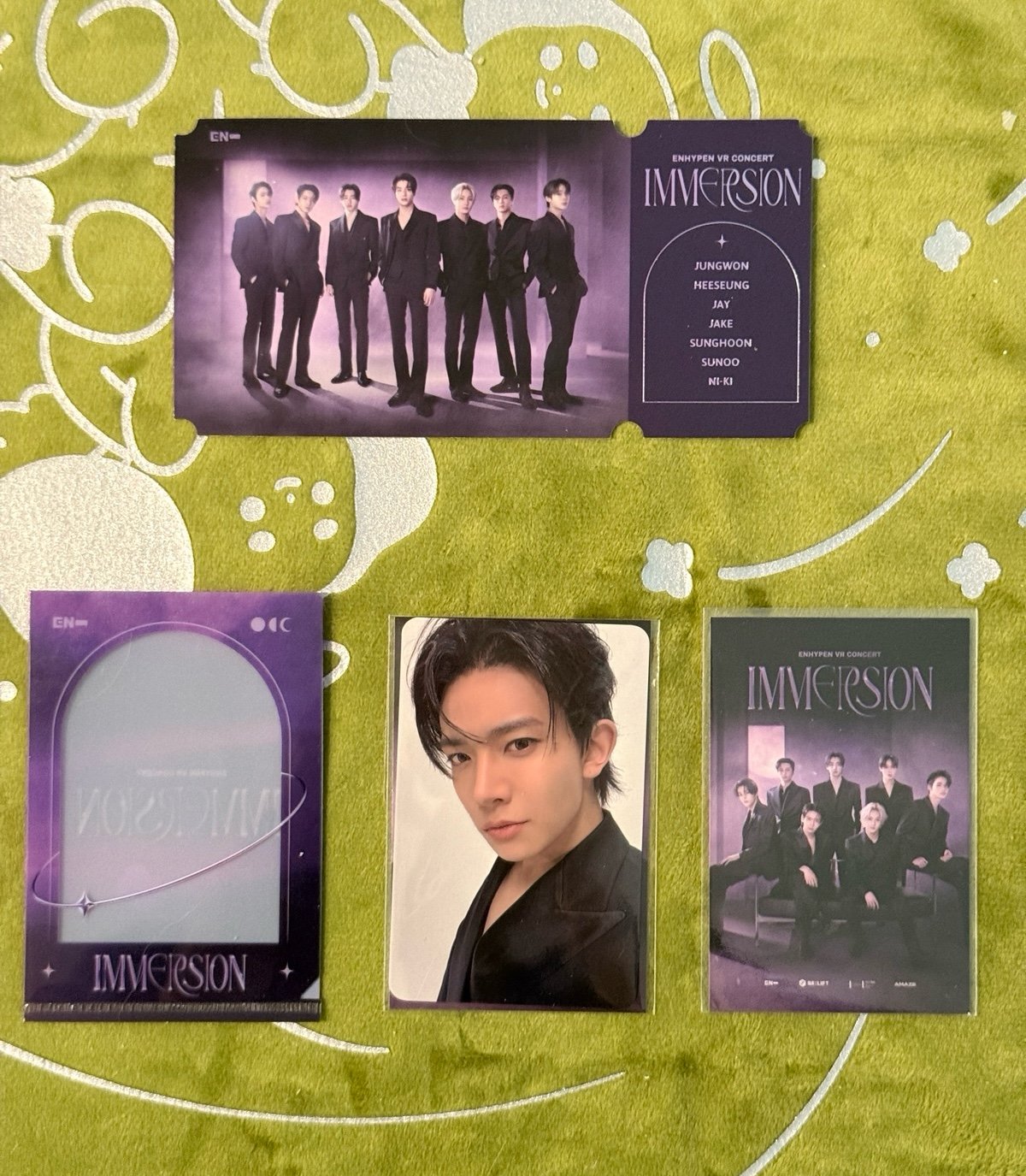 enhypen heeseung week 1 vr concert exclusive photocard ticket set