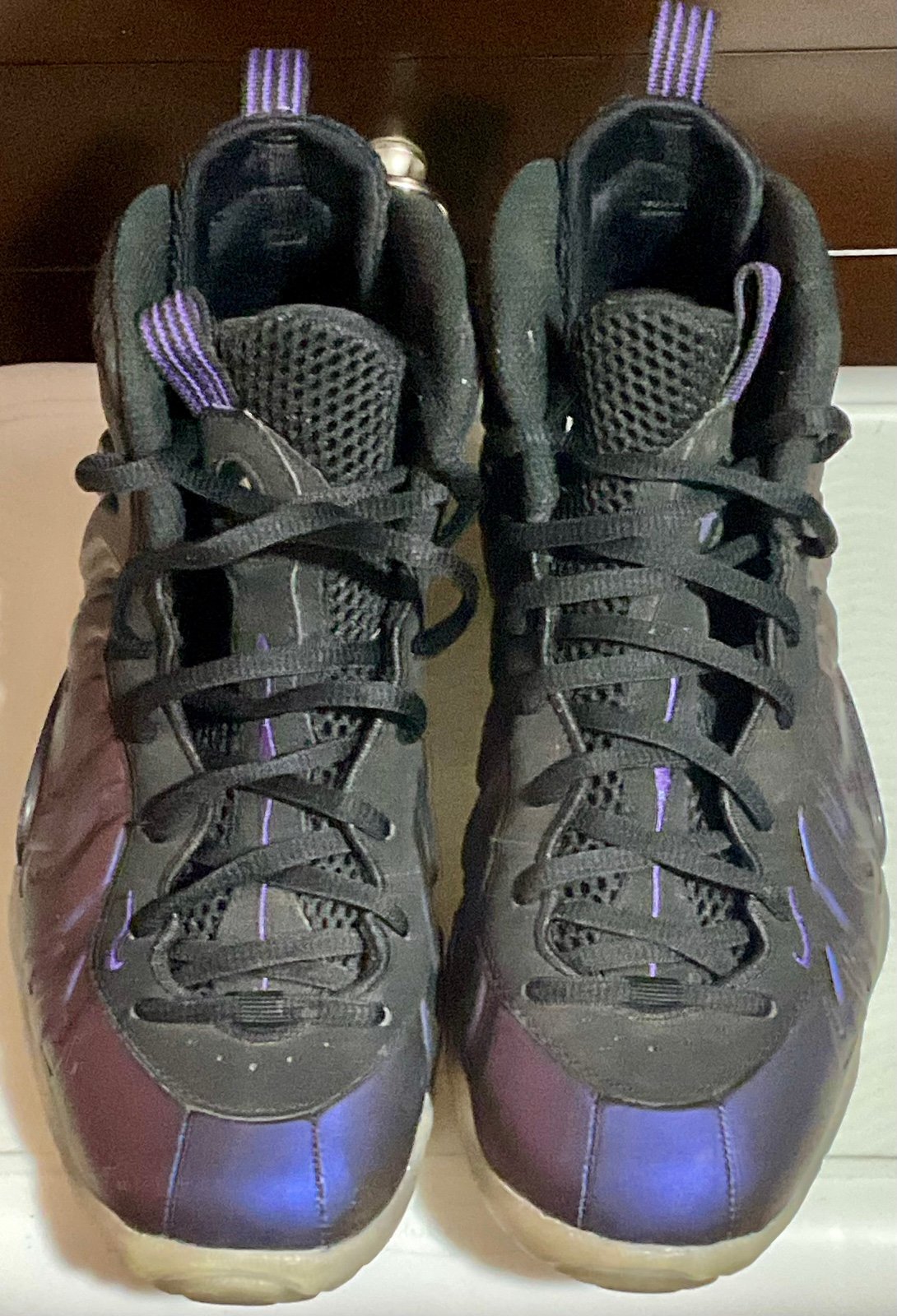 SUPER CUTE Nike Foamposite GS size 6 Purple and black