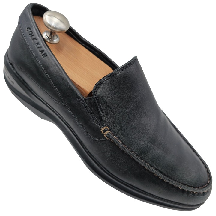 Cole Haan Men's 8.5M Black Leather Driving Loafers Dress Casual Shoes Grand OS