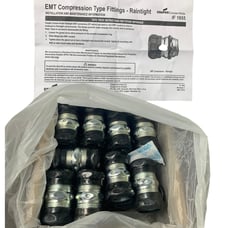 New In Box 25 Eaton 3/4 661RT EMT Compression Couplings Concrete Rain Tight