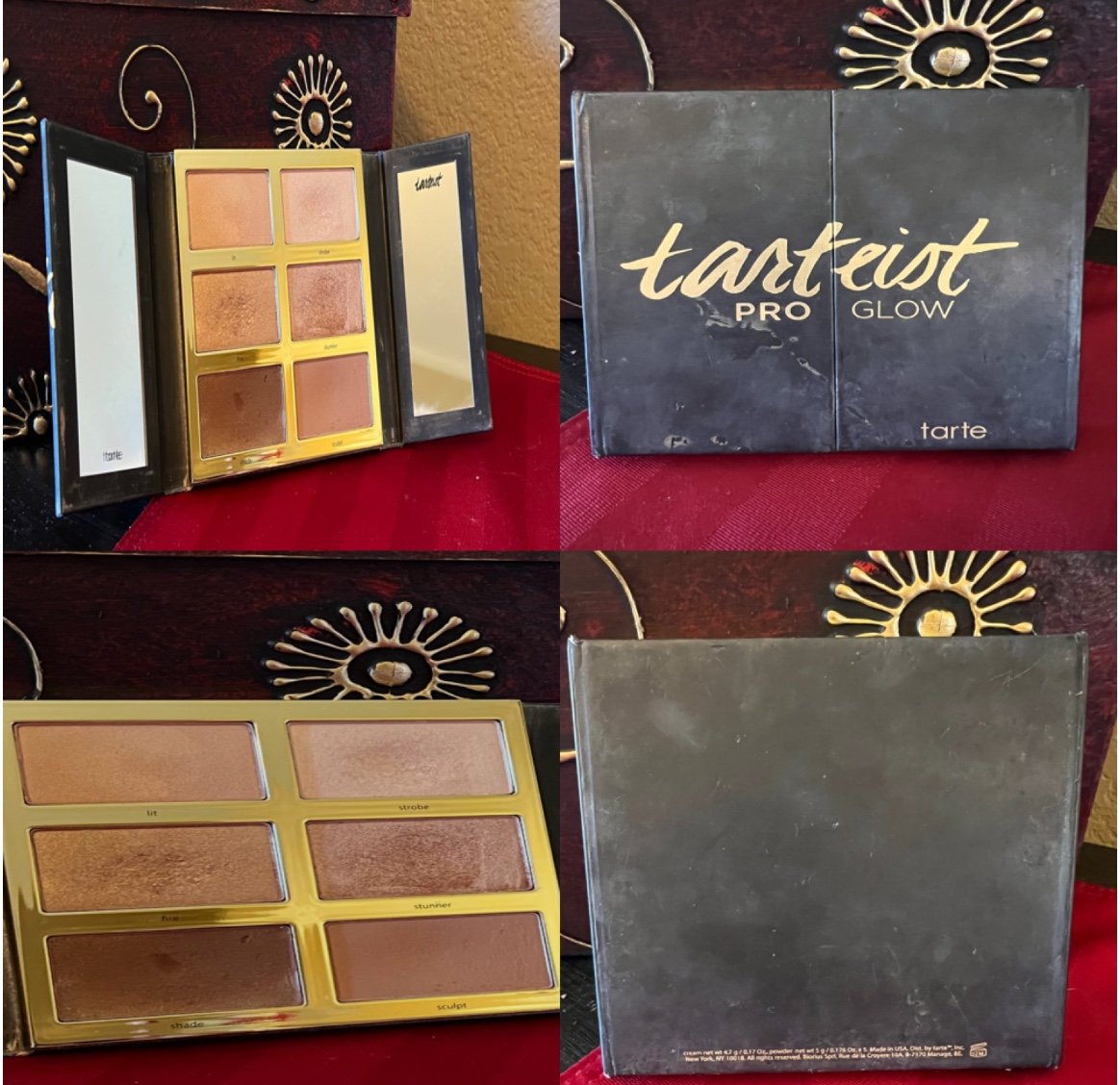 Discontinued Tarte Tarteist PRO Glow Highlight & Contour Palette – Light Use