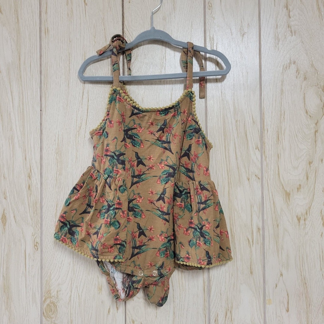 Kate Quinn Bronze Hummingbird Ruffle Bodysuit