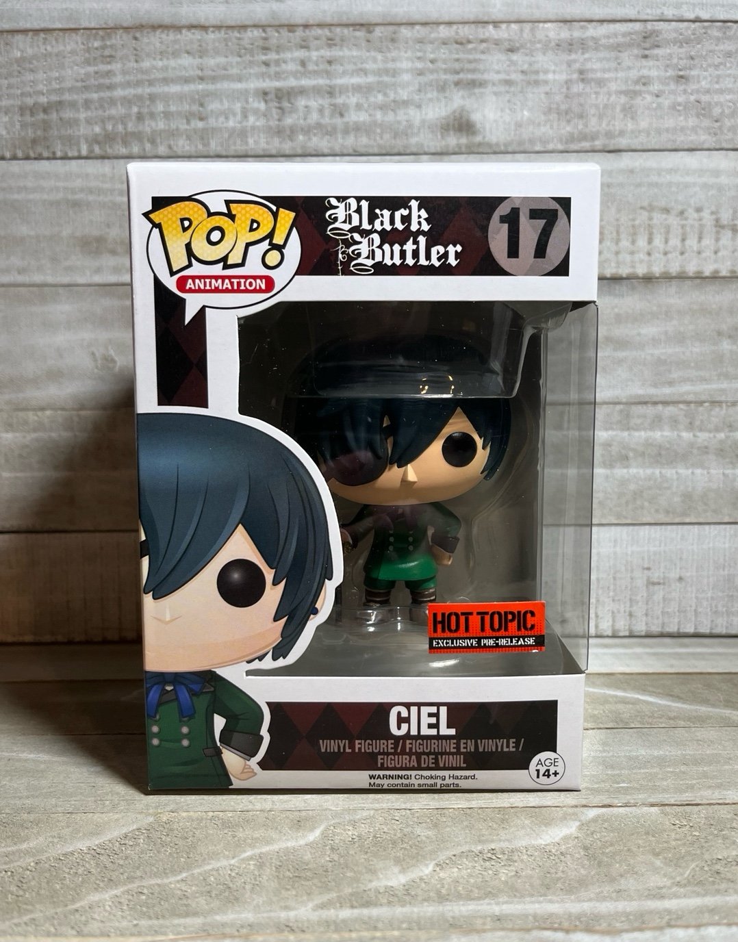 Funko Pop #17 - Ciel - Black Butler - Hot Topic Pre-Release - Rare