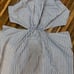 J.Crew Collection Striped Cutout Halter Midi Dress Gray White Summer Size 24