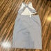 J.Crew Collection Striped Cutout Halter Midi Dress Gray White Summer Size 24