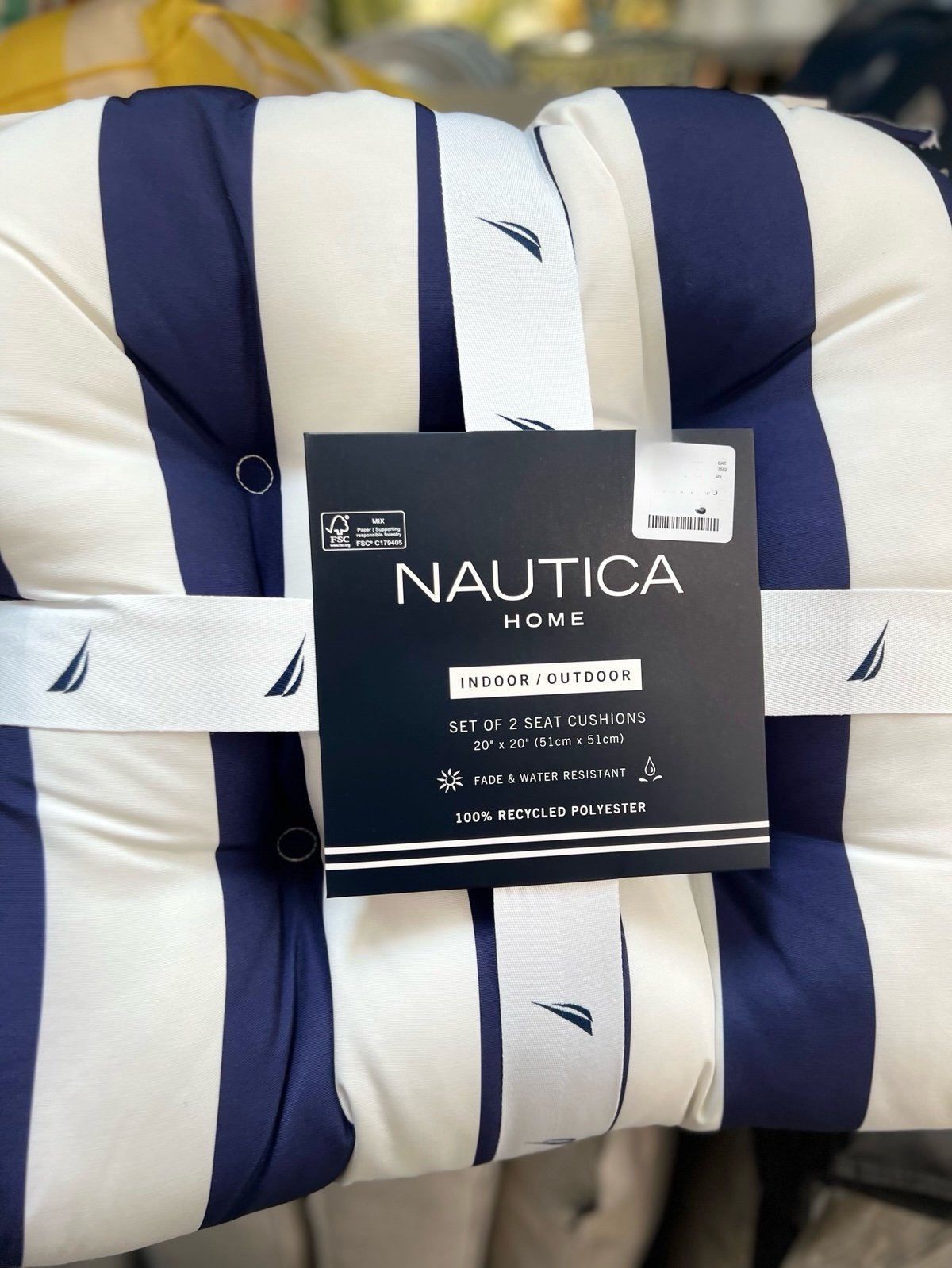 2 nautica patio cushions !