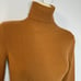 ASTR The Label Hi Slit Turtleneck Long Sweater Tan Women's XS New