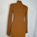 ASTR The Label Hi Slit Turtleneck Long Sweater Tan Women's XS New