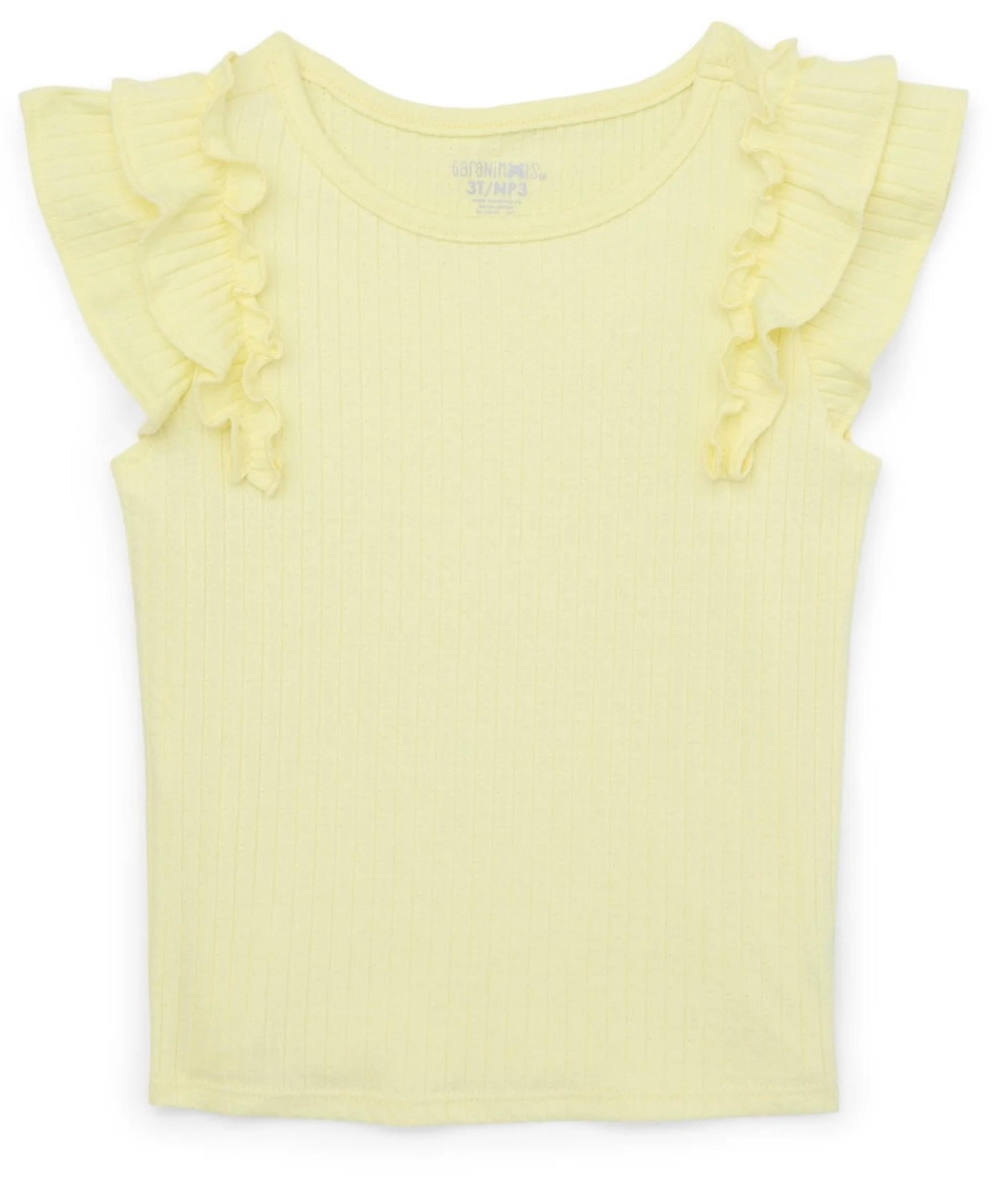 New-Toddler girls ruffle sleeve top, size 2T