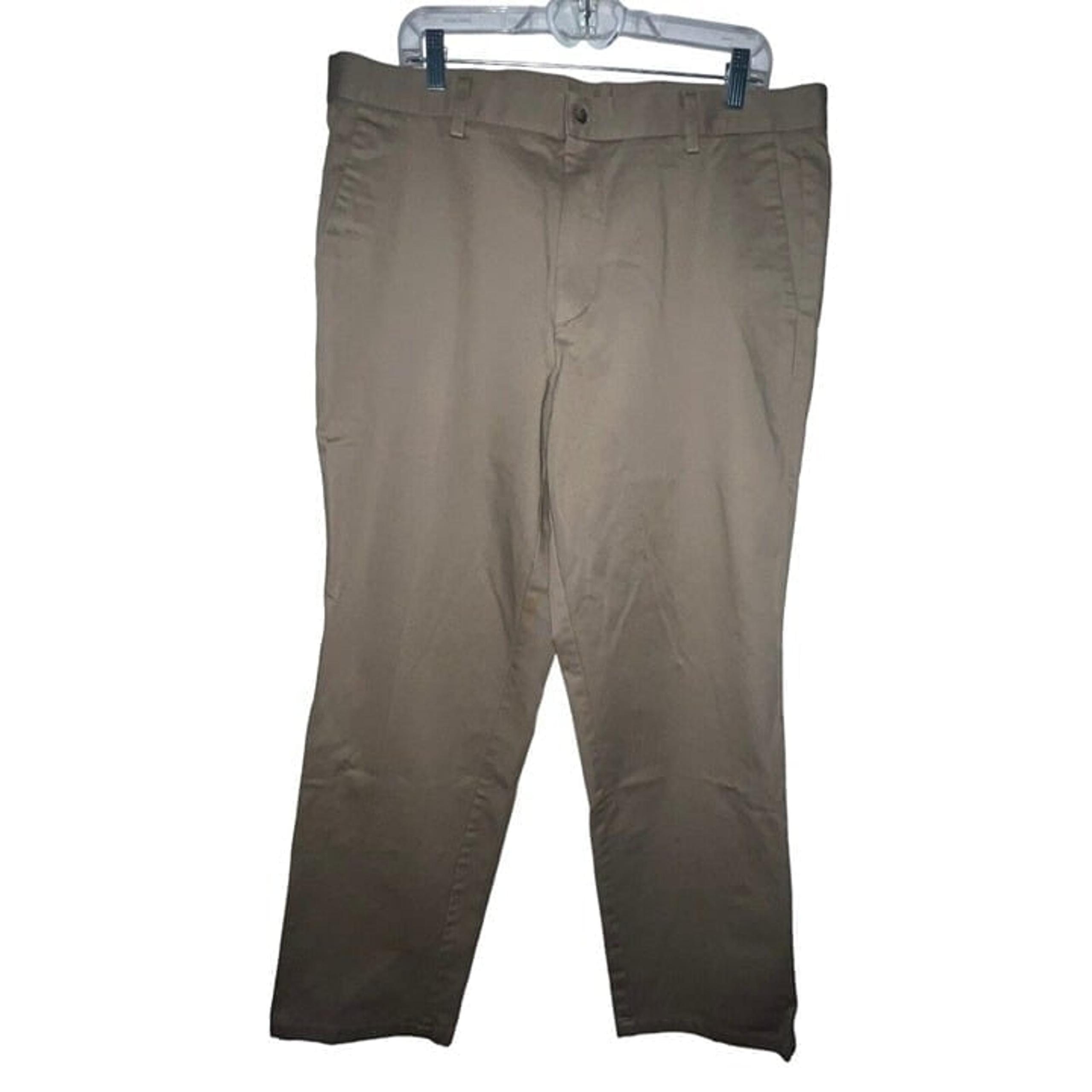 VINTAGE DOCKERS MENS INDIVIDUAL FIT WAISTBAND KHAKI CHINO PANTS SIZE 38x32