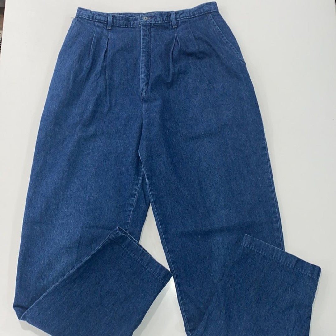 Vtg Levi's Sportswear Front Pleated High Rise Mom Tapered Jeans Made in USA