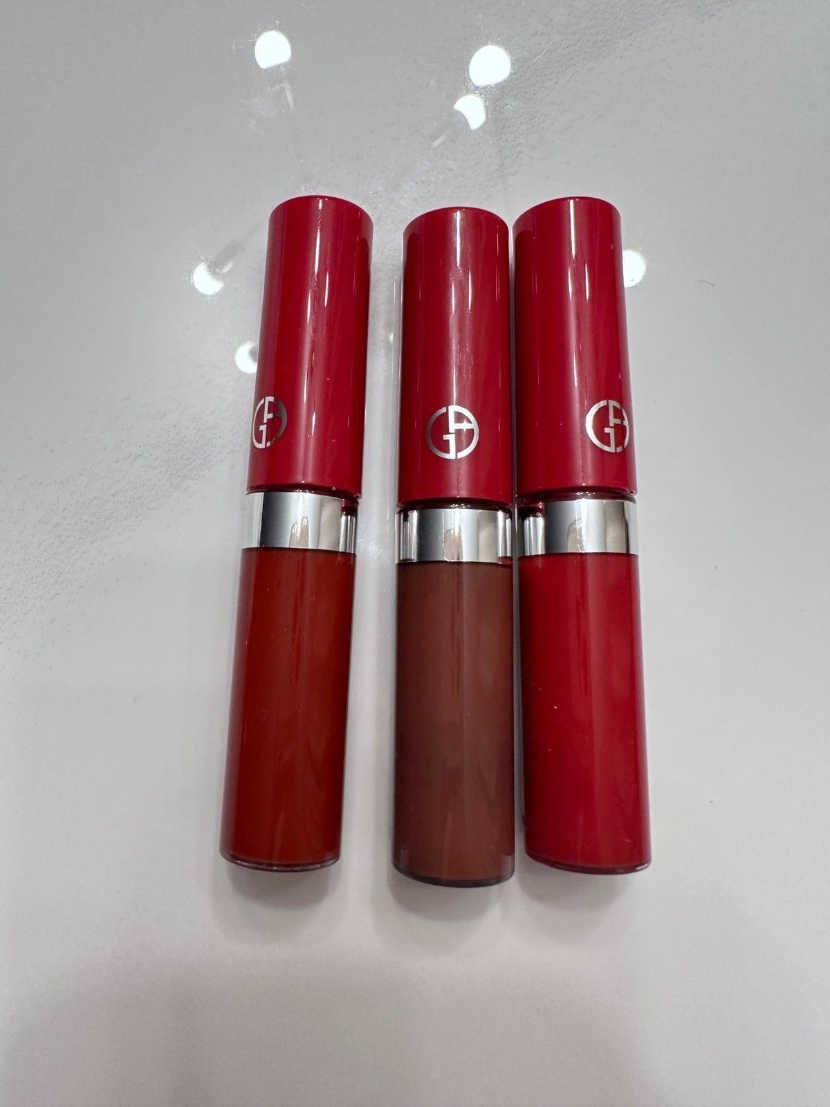 Unused Armani Beauty Lip Maestro Liquid Lipstick mini set 200 400 405