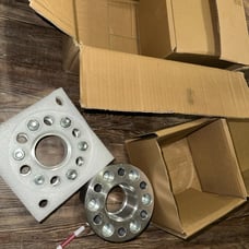 4X 6x4.5 12x1.25 66.1 2 Wheel Spacers 6 Lug Silver fit for xterra wheel spacers