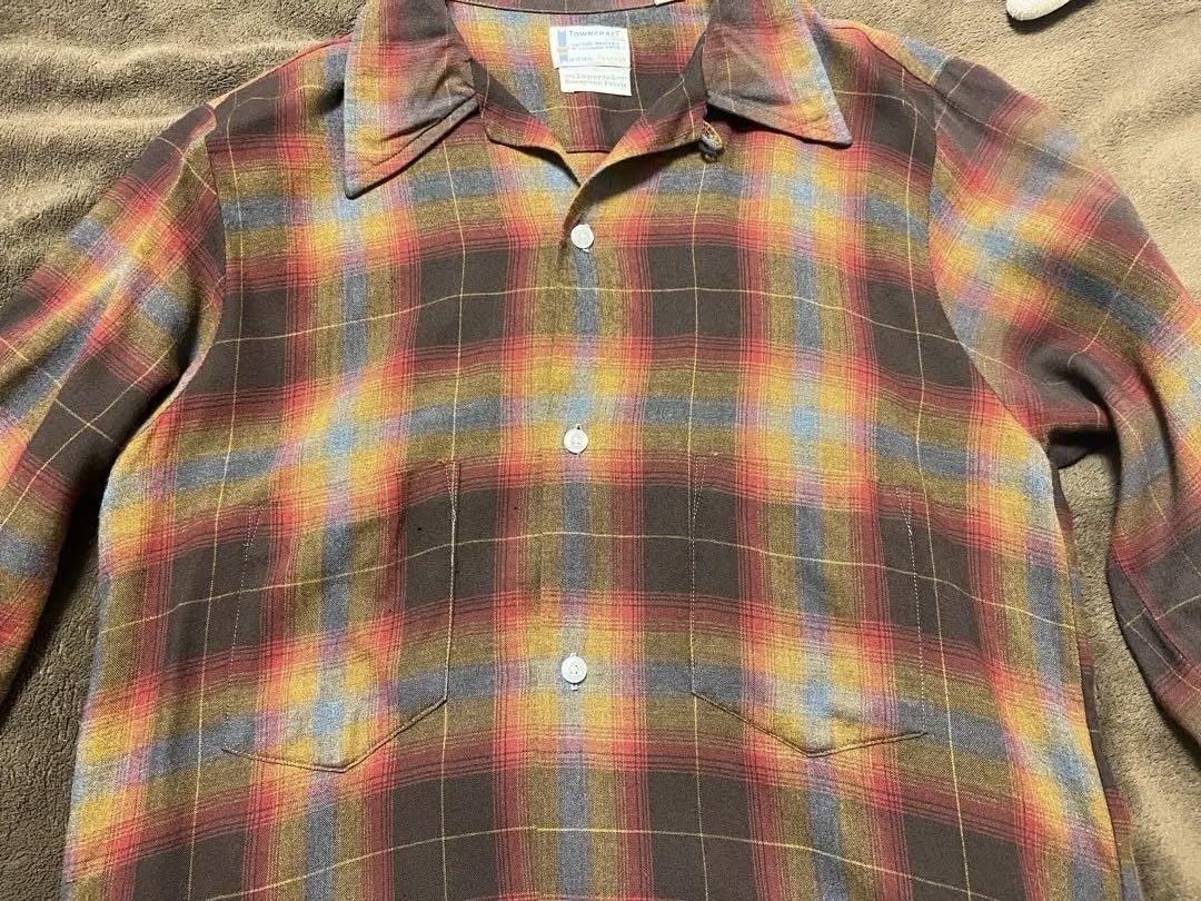 【メーカー直送】 60s Ombre Shirt Sleeve Long Towncraft Rayon トップス
