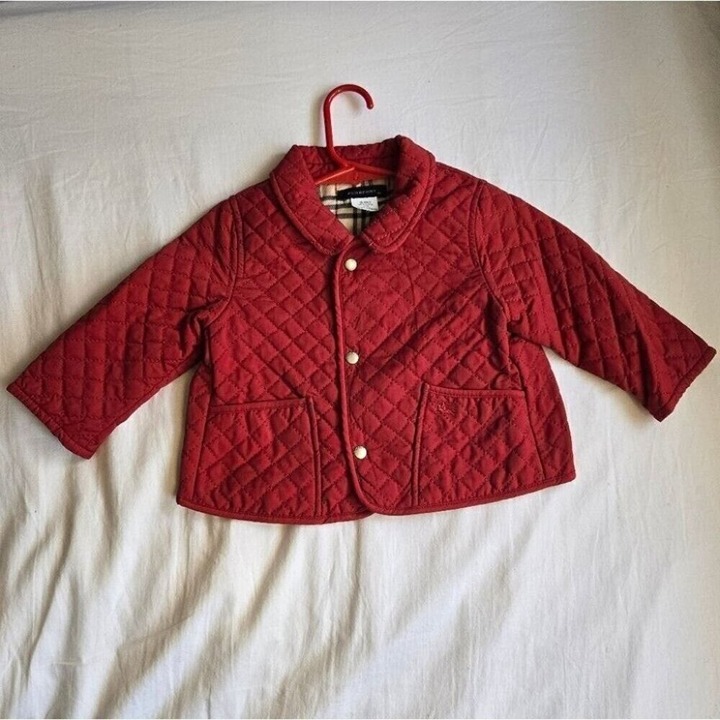 Burberry Red Quilted Kid's Jacket