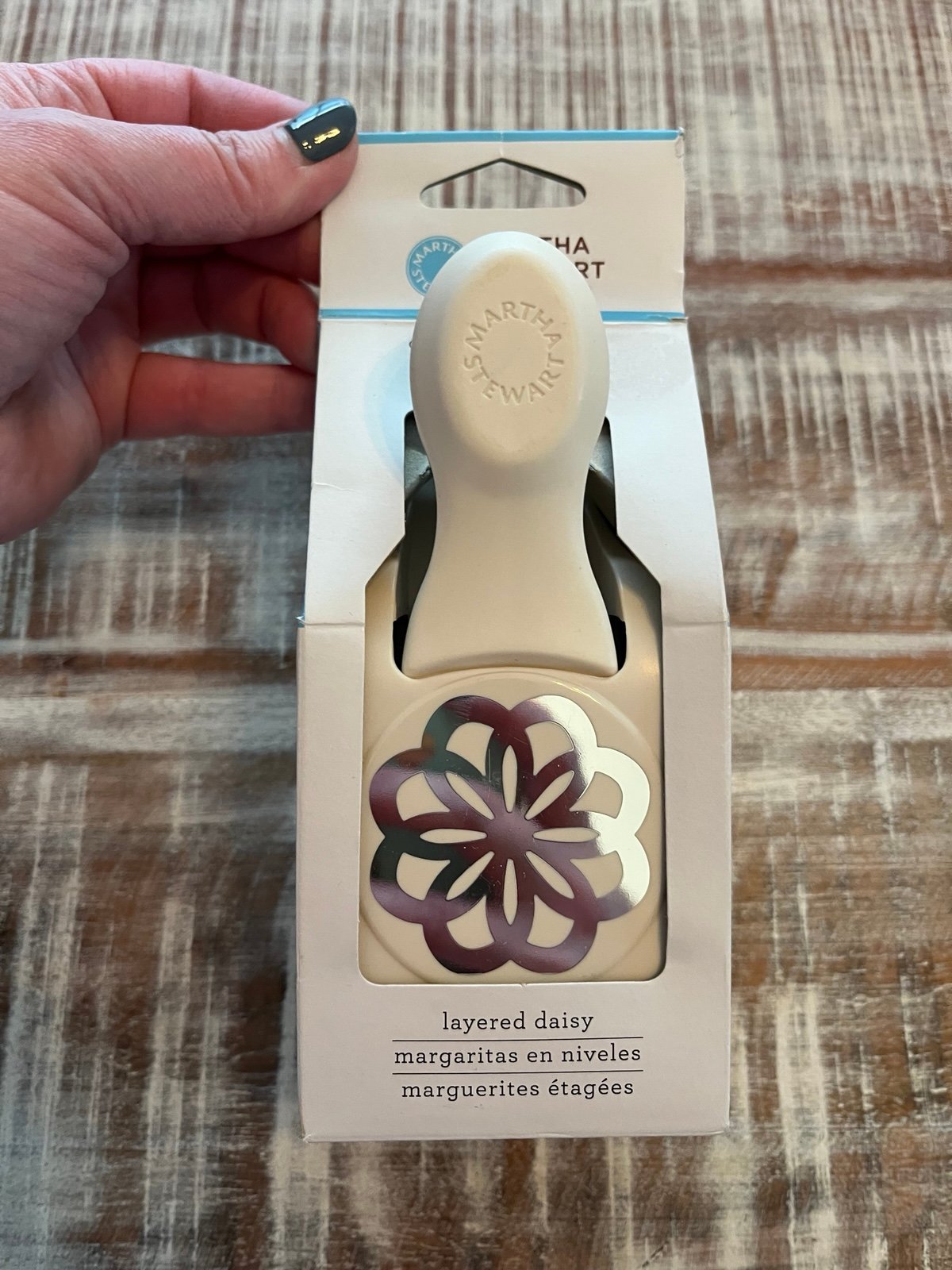 Paper hole punch layered daisy double craft punch Martha Stewart crafts NIB