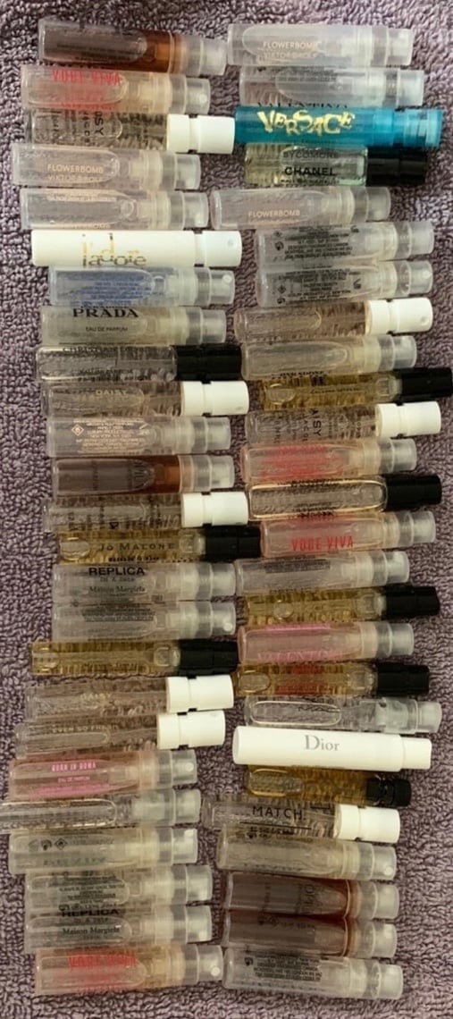 100 vials of perfume