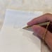 Vintage gold tone mechanical pencil with chain