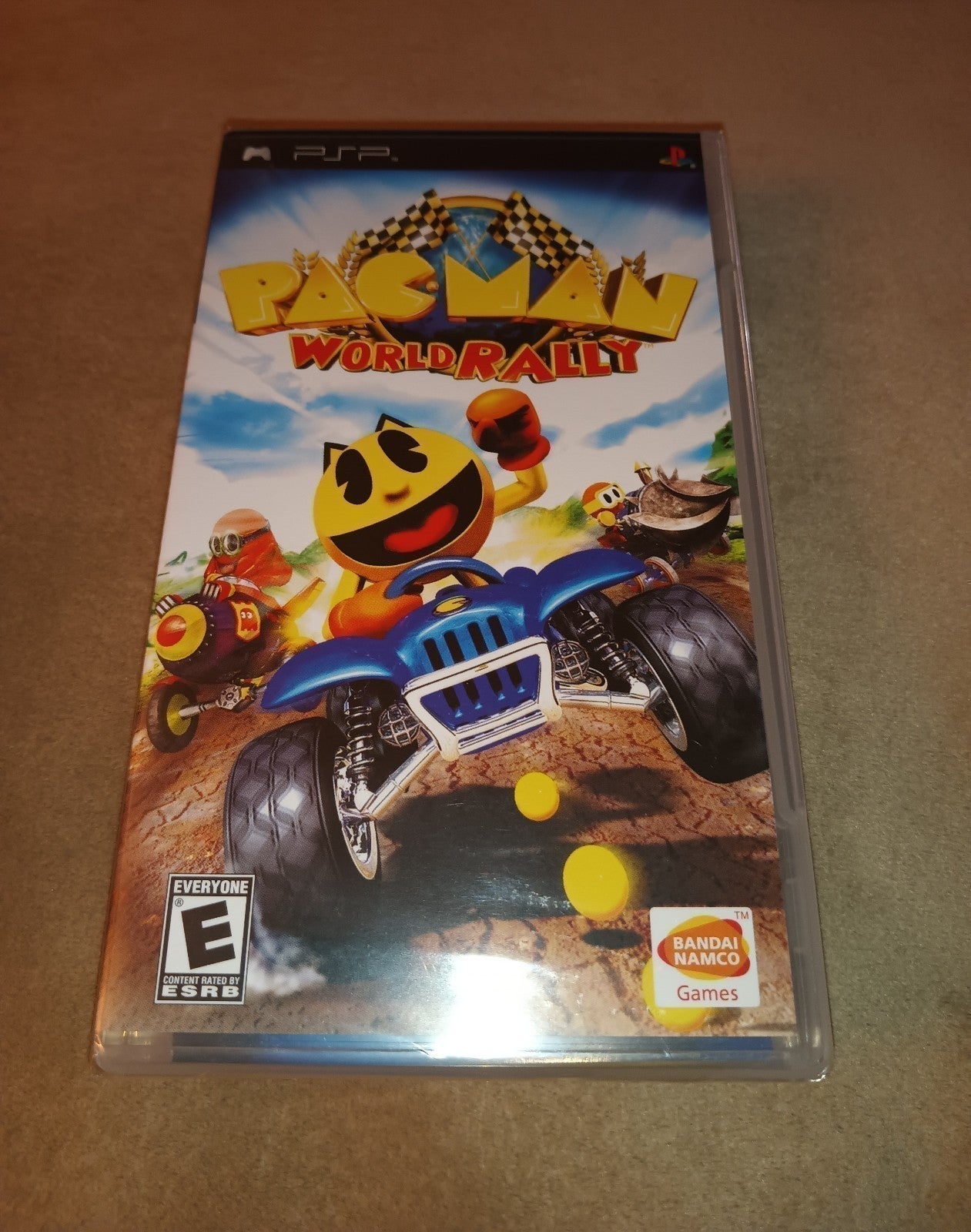 (New/Sealed) Pac-Man World Rally For PSP & Plastic Case Protector