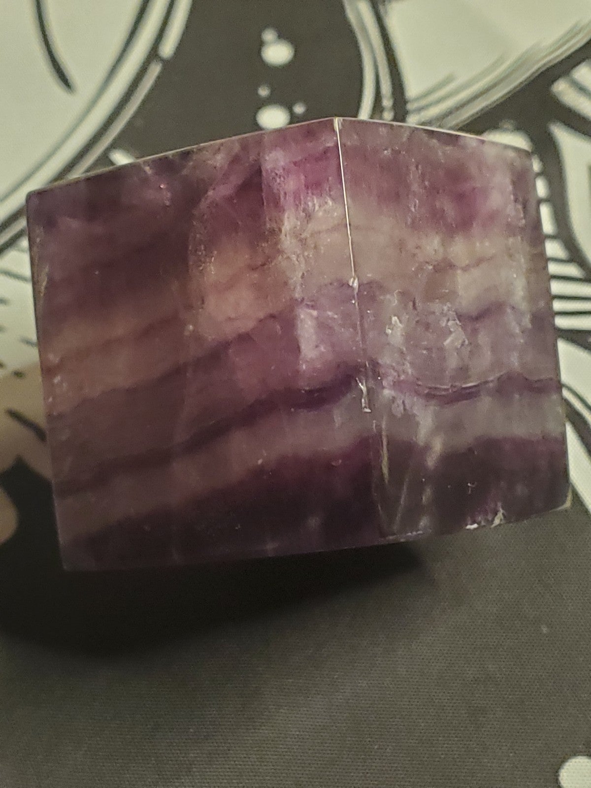 Purple Fluorite Cube