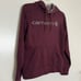 Carhartt Force Extremes Hoodie Hooded Sweatshirt Burgundy Gray Logo Women’s XS